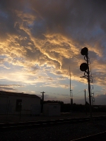 Searchlights Against The Sunset